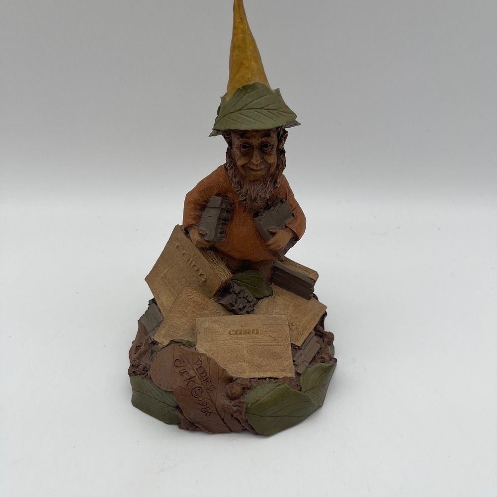 Tom Clark Cairn Studio Gnome Pedro 1158 Vintage 1986 Woodspirit Figurine Card